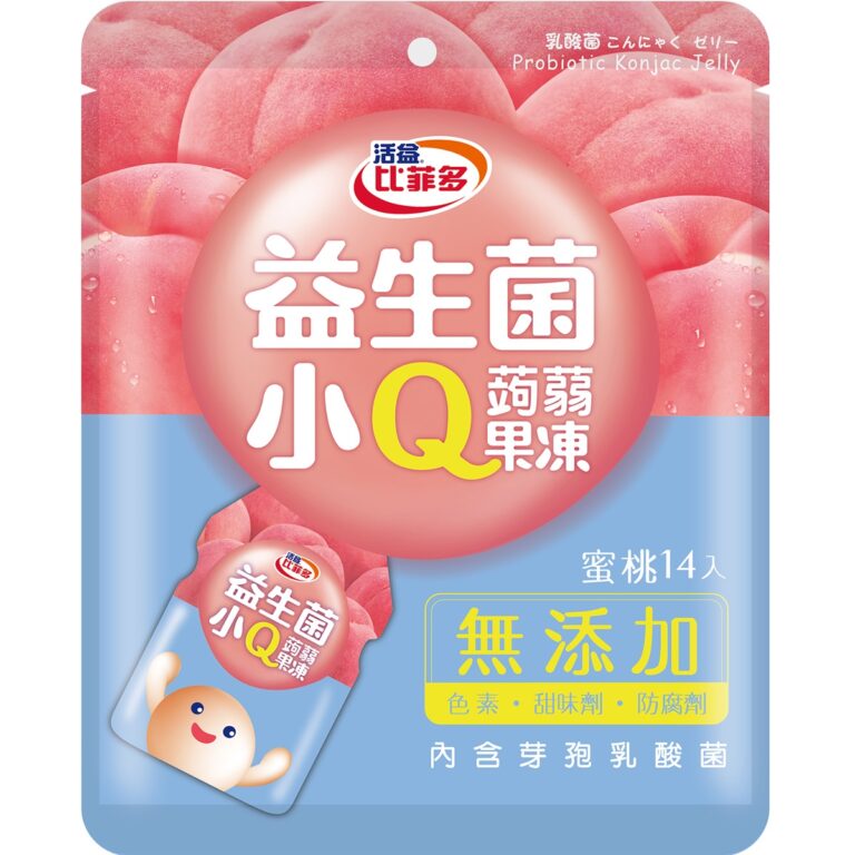 比菲多- 乳酸菌ミニQゼリー（白桃） 280g