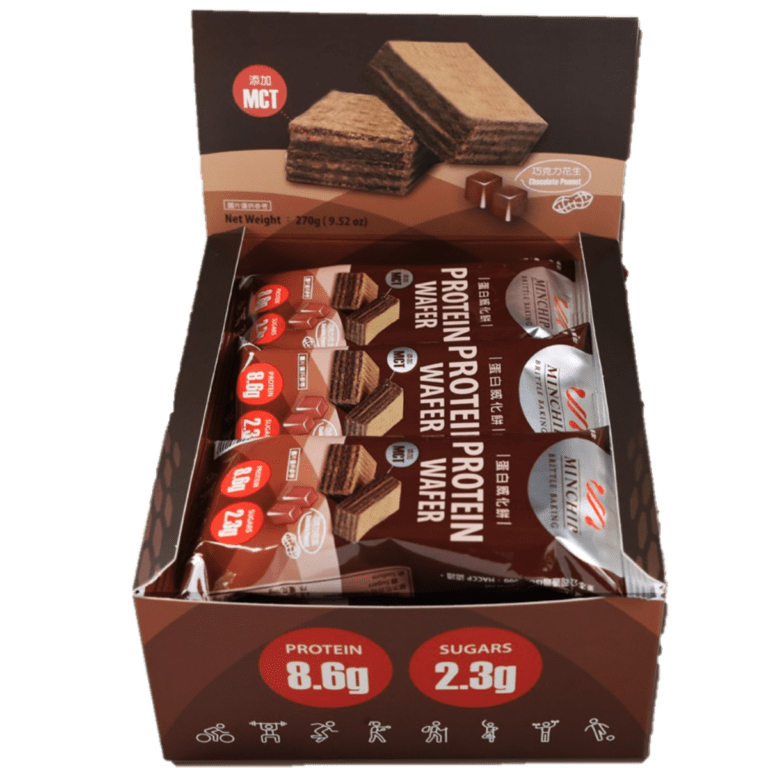 明奇- プロテインウエハース チョコレートピーナッツ味 (9本入り) 30g*9