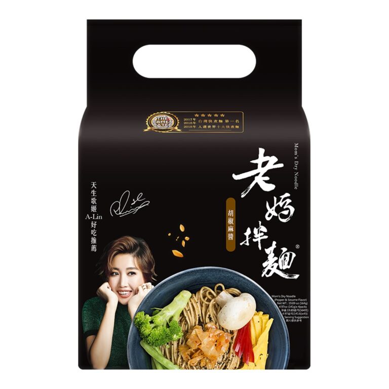 Mom's - 媽媽牌乾麵（胡椒與芝麻口味）