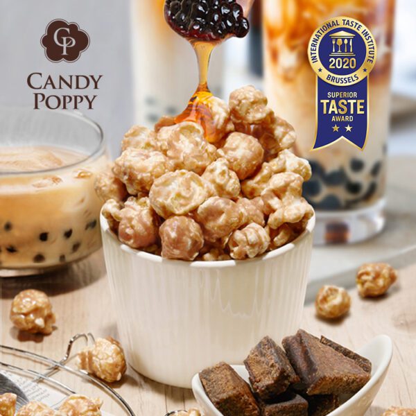 Candy Poppy- Coated popcorn-Brown Sugar Bubble Milk Tea