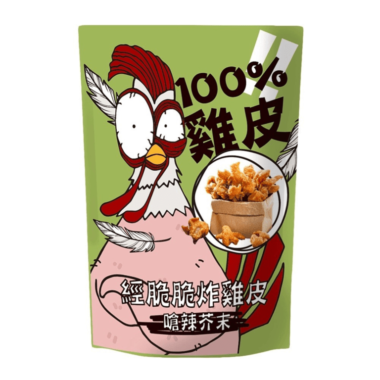 経脆脆- サクサク鶏皮（激辛わさび） 30g