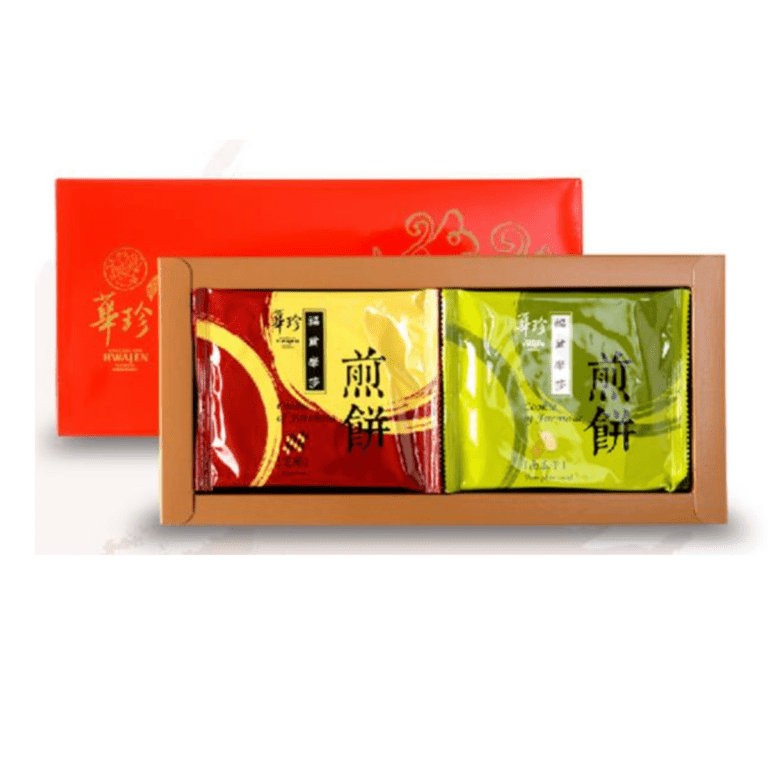 華珍- 煎餅10個入りギフトボックス（ピーナッツ／黒豆／かぼちゃの種／ごま） 226g