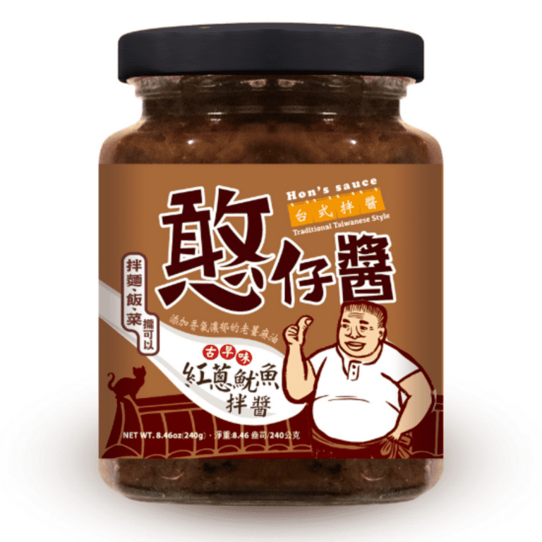 憨仔- 拌醬-古早味紅蔥魷魚拌醬
