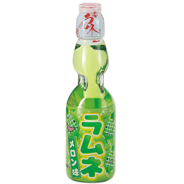 ハタ鉱泉- 瓶ラムネ メロン味 200ml