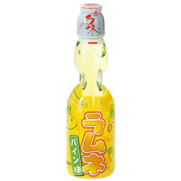 ハタ鉱泉- 瓶ラムネ パイン味 200ml