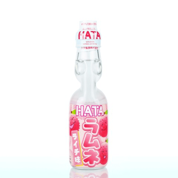 ハタ鉱泉- 瓶ラムネ ライチ味 200ml