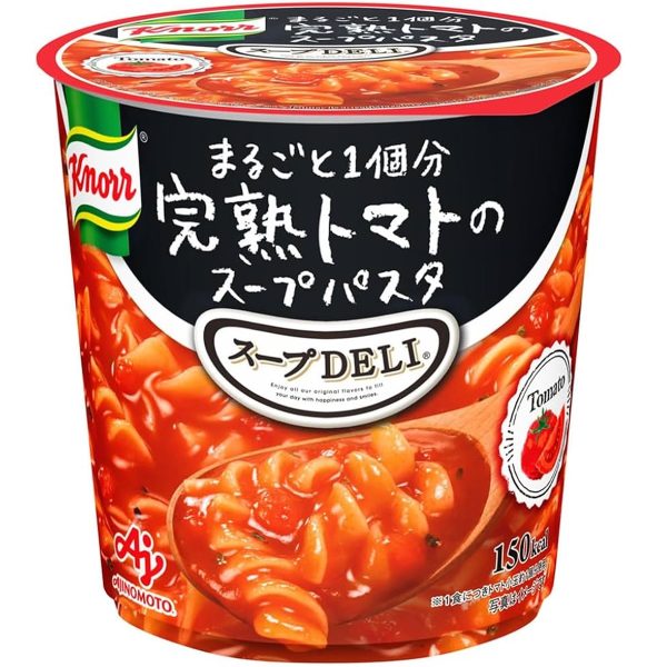 AJINOMOTO- クノールスープDELI まるごと1個分完熟トマトのスープパスタ