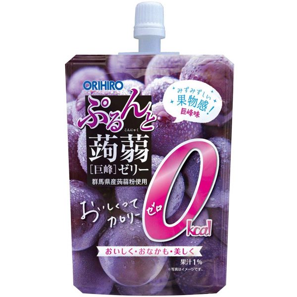 オリヒロ- ぷるんと蒟蒻ゼリースタンディング（ST）カロリーゼロ  巨峰 130ｇ