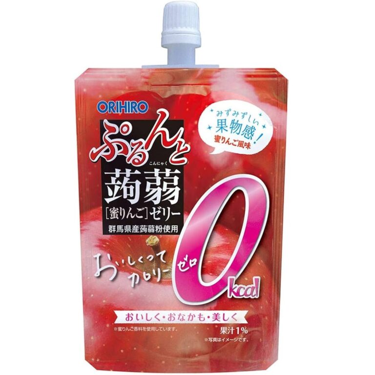 Orihiro- 零卡Q彈蒟蒻凍飲 蜜蘋果口味 130g