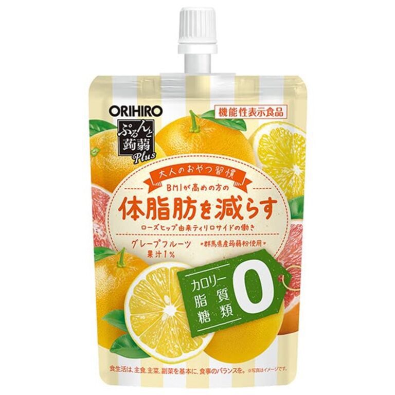 オリヒロ- ぷるんと蒟蒻Plus グレープフルーツ味 130g