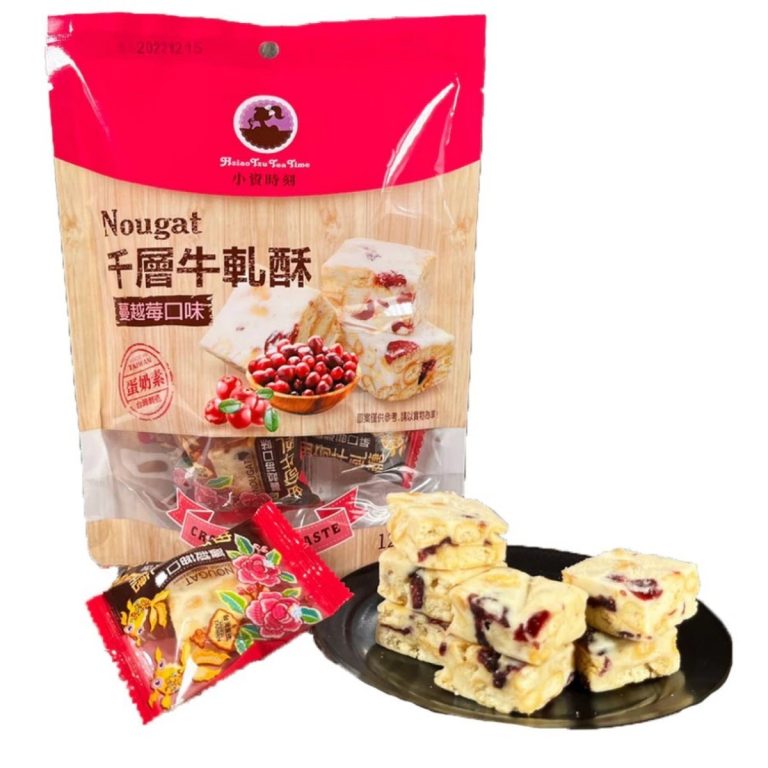 小資時刻- 小資タイム クッキー入りクランベリーヌガー 84g