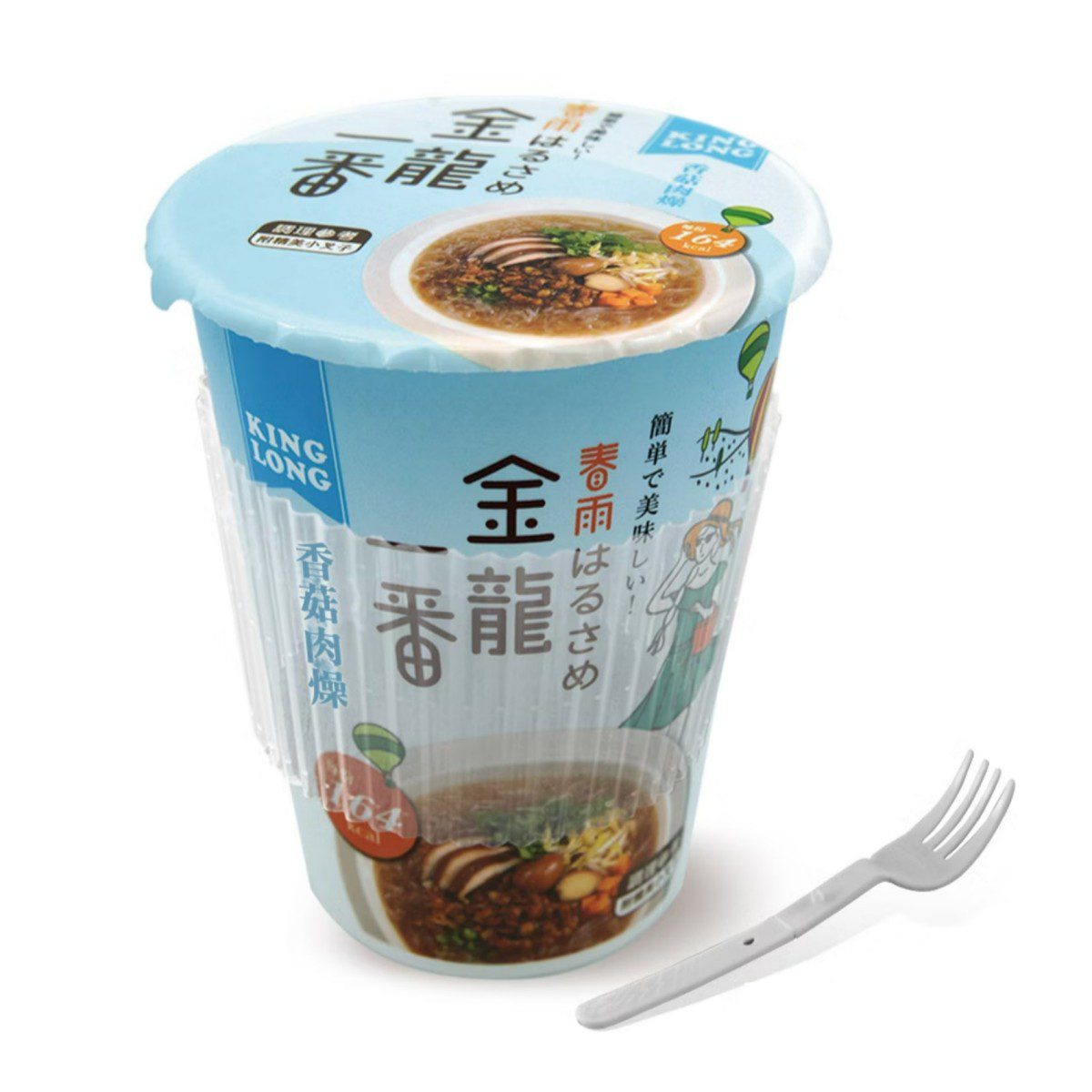 Jung-Nung- Golden Dragon Ichiban Shiitake Pork Gravy Flavor Vermicelli Cup
