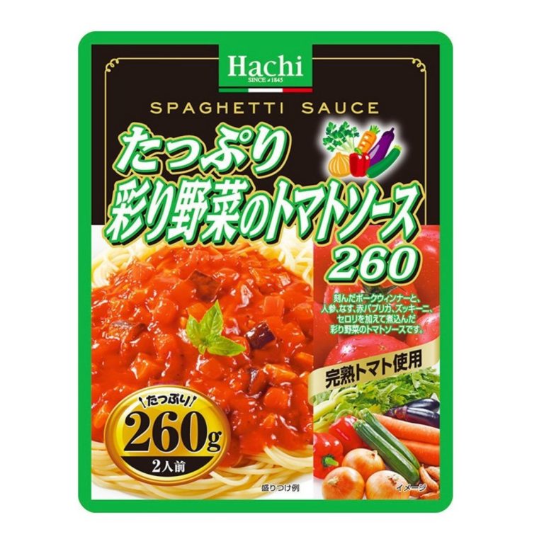 HACHI- Rich Colorful Vegetable Tomato Sauce 260g