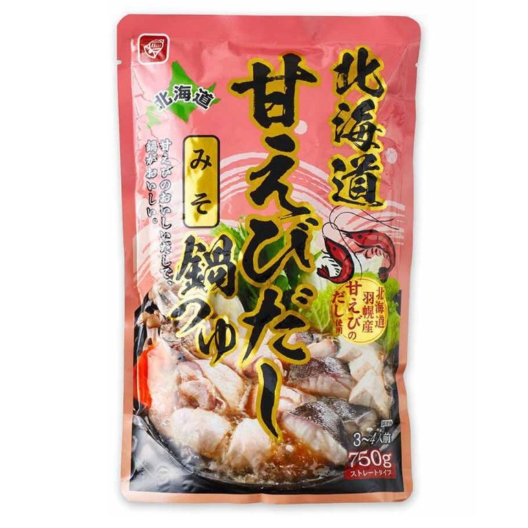 ベル食品- 北海道甘えびだしみそ鍋つゆ 750g