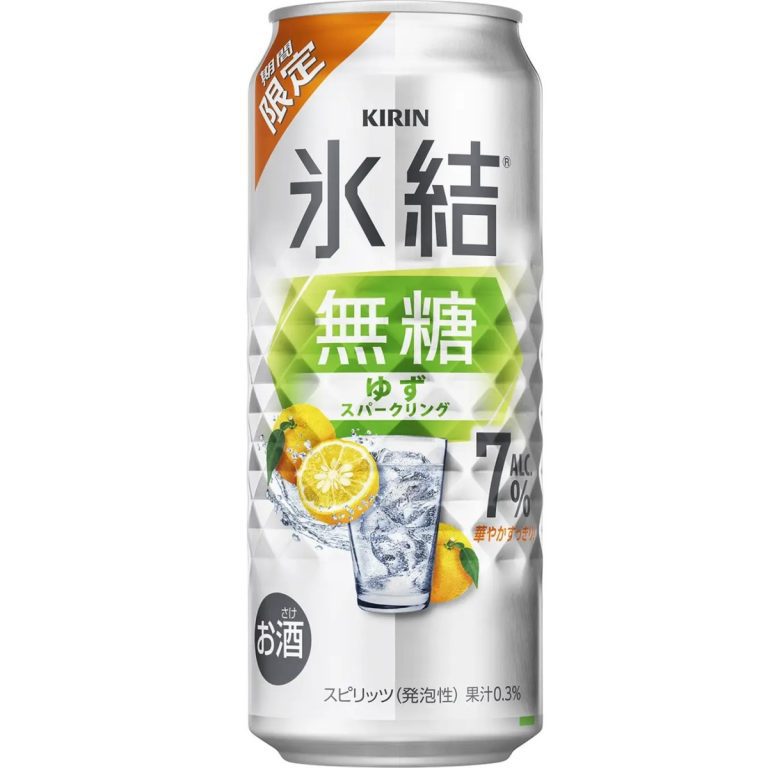 キリン- 氷結 無糖 ゆずスパ－ク７％ 缶 限 7％ 500ml