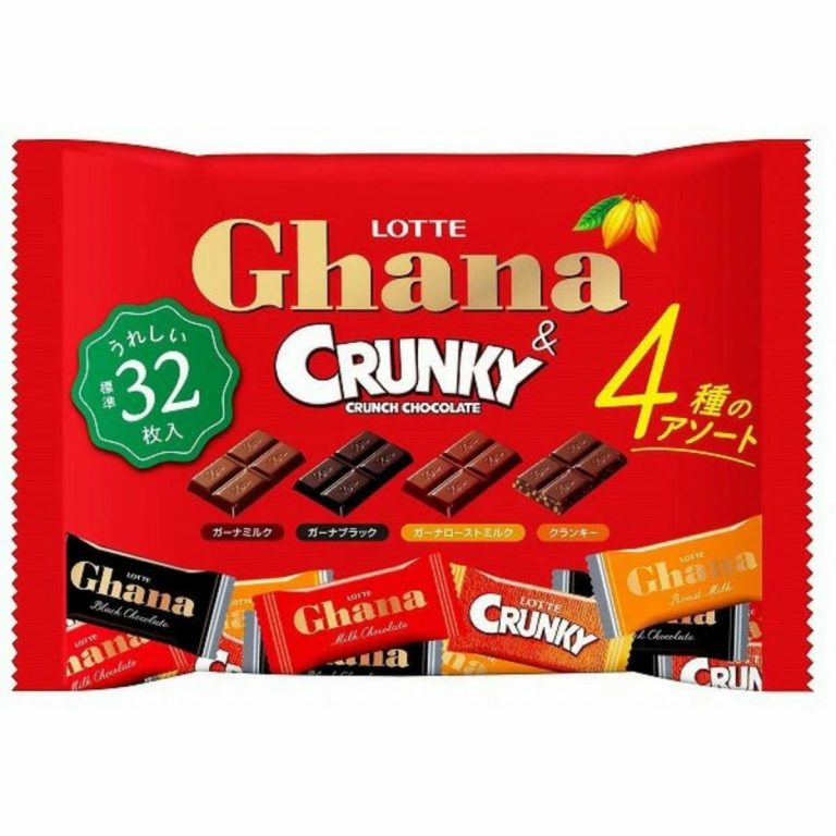 LOTTE- Ghana Crunchy Chocolate Share Pack 121g