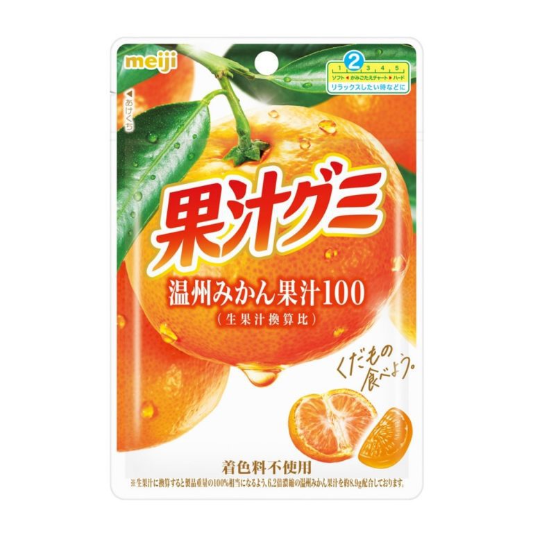 明治- 果汁グミ温州みかん 54g