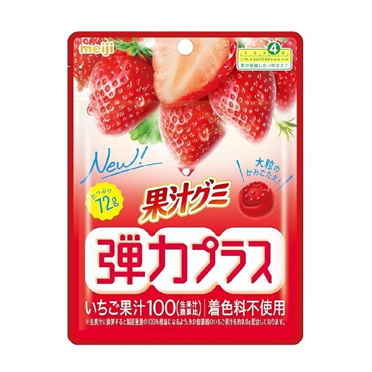 明治- 果汁グミ弾力プラスいちご 72g