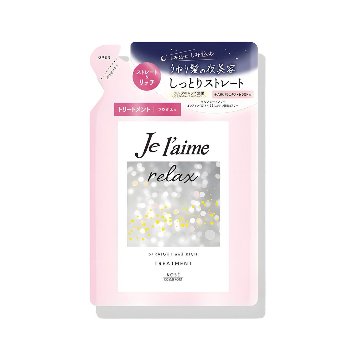 KOSÉ- JE L'AIME RELAX MID NIGHT REPAIR TREATMENT STRAIGHT & RICH REFILL
