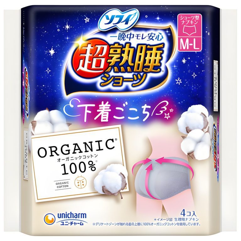 ソフィ- 超熟睡ショーツ オーガニックコットン ML 4枚