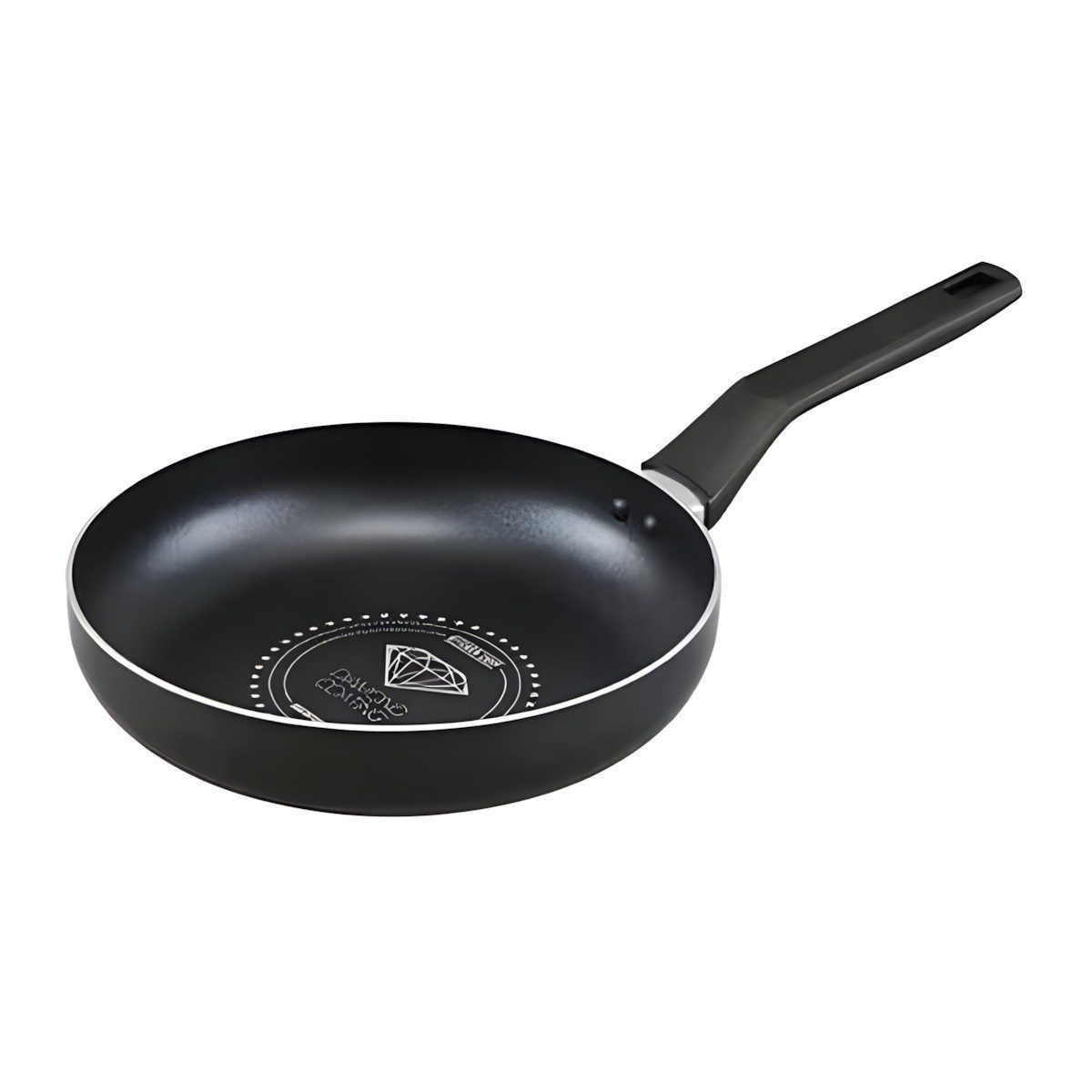 Irisu Ōyama- Diamond Coated Frying Pan Gas Stove Only 24cm Black Metallic VDG-F24
