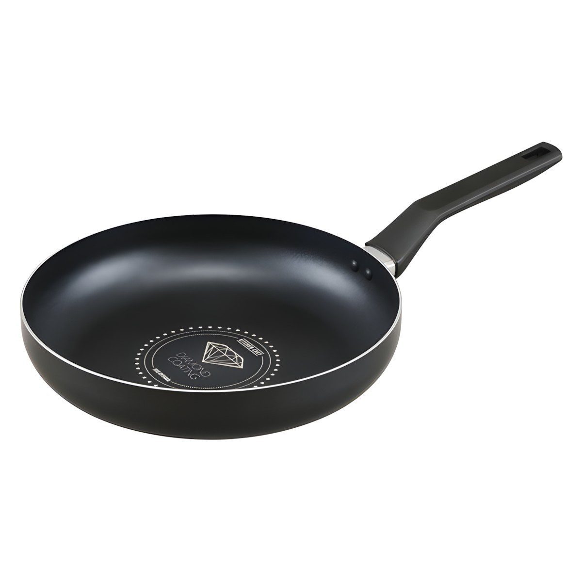 Irisu Ōyama- Diamond Coated Frying Pan Gas Stove Only 26cm Black Metallic VDG-F26
