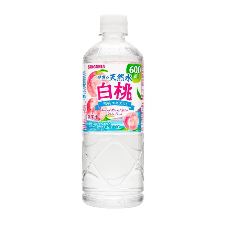 サンガリア- 伊賀の天然水白桃 600ml