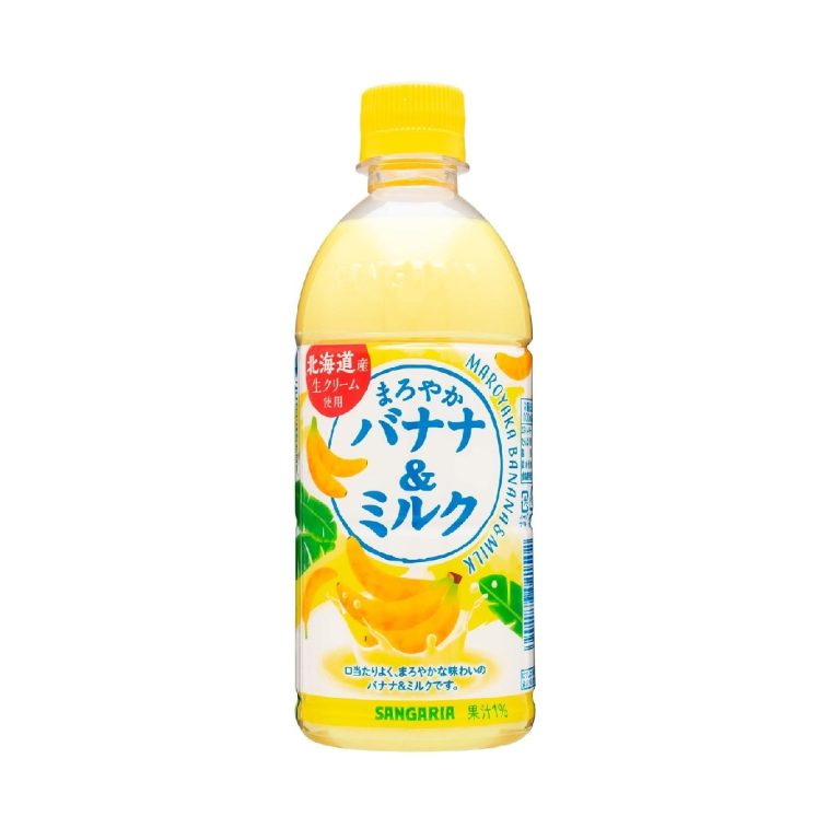 サンガリア- まろやかバナナ＆ミルク 500ml