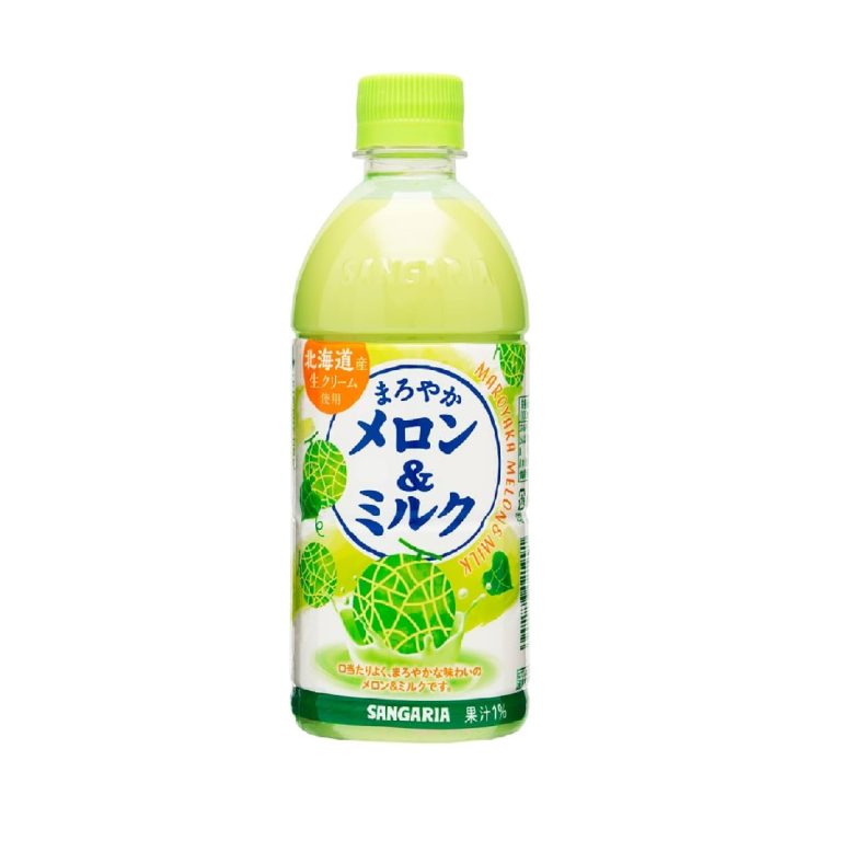 サンガリア- まろやかメロン＆ミルク 500ml