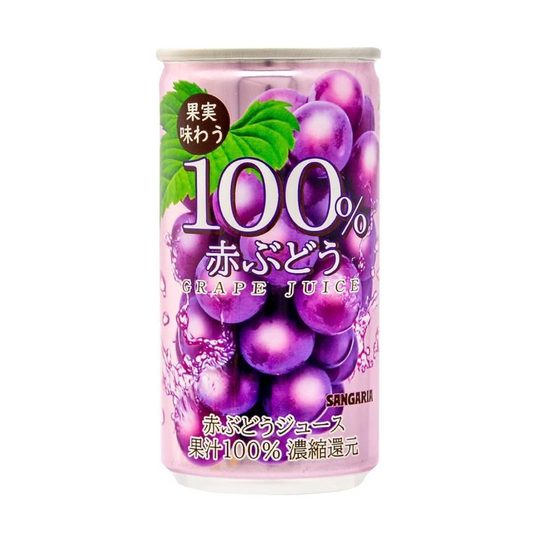 サンガリア- 果実味わう100％赤ぶどうジュース 190g