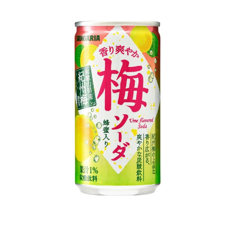 サンガリア- 香り爽やか梅ソーダ 190g