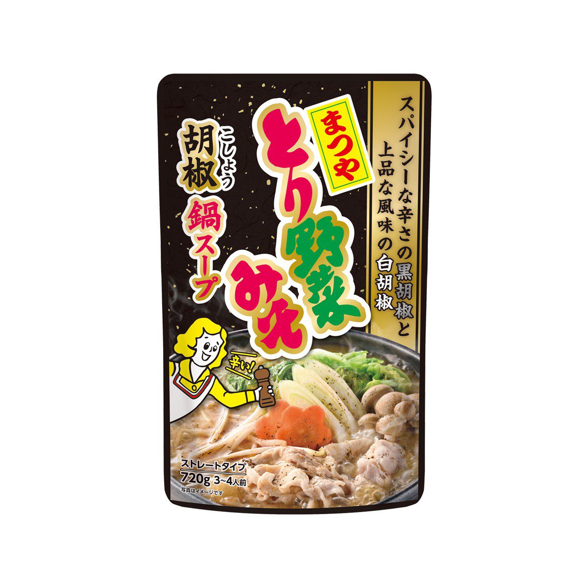 ICHIBIKI- Straight Matsuya Chicken and Vegetable Miso Pepper Hot Pot Soup Base 720g