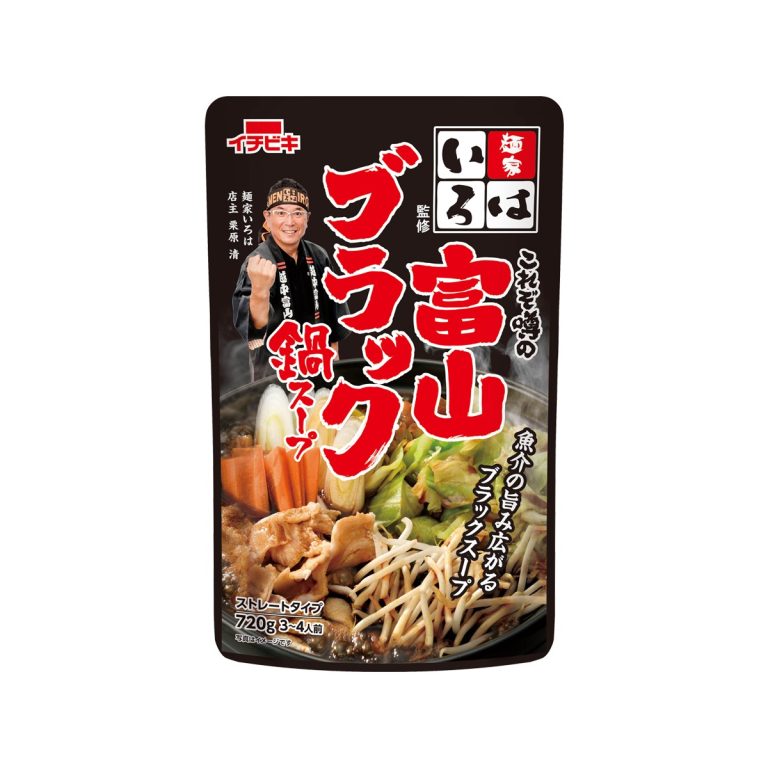 イチビキ- ストレート麵家いろは監修富山ブラック鍋スープ 720g