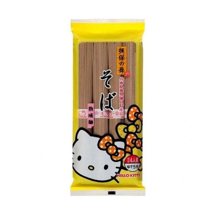 KANESU SEIMEN- HELLO KITTY Ibo no Mai Soba 4 Packs 360g