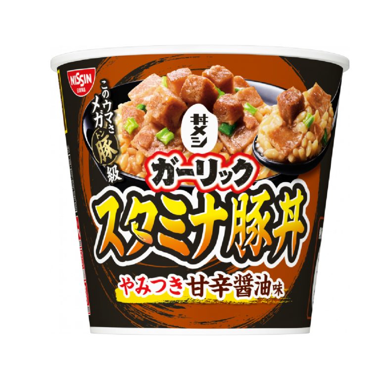 NISSIN- Garlic Stamina Pork Rice Bowl 107g