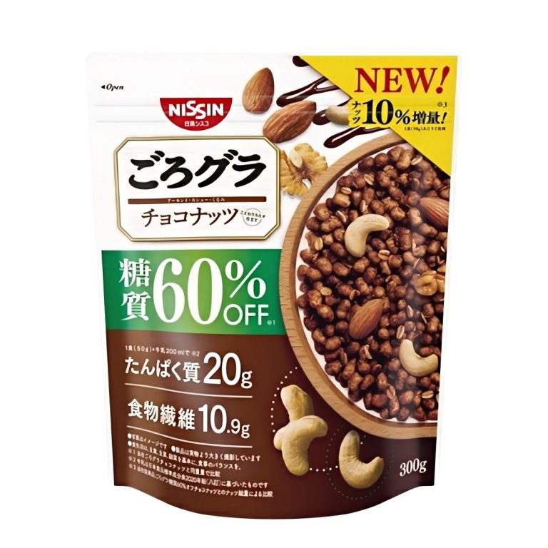 日清- ごろグラ糖質60%オフチョコナッツ 300g