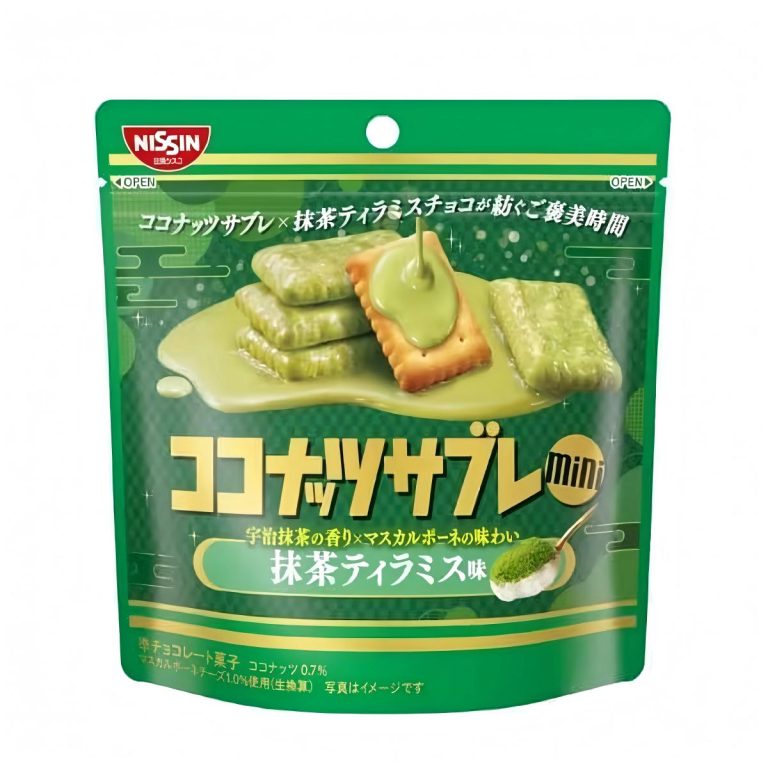 NISSIN- Coconut Sable Mini Matcha Tiramisu 29g
