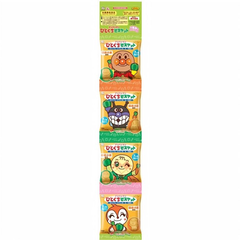 FUJIYA- Anpanman Bite-Sized Biscuits 4-Pack 90g