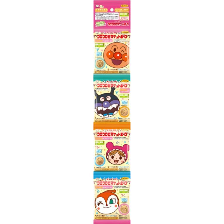 FUJIYA- Anpanman Crunchy Biscuit Boro (4-Pack) 64g