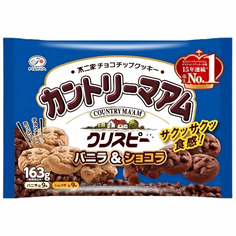 FUJIYA- Country Ma'am Crispy (Vanilla & Chocolate) 163g