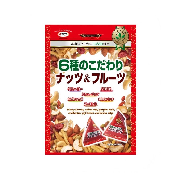 マルエス- 6種のこだわりナッツ＆フルーツ 93g