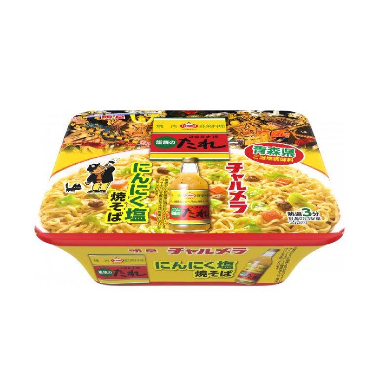 明星- 青森元氣源醬 蒜香鹽味炒麵 113g