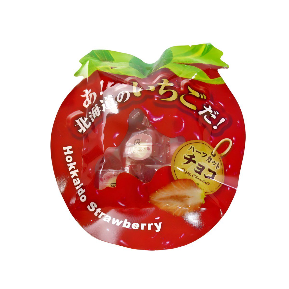 Sapporo Gourmet Foods- Oh, It's Hokkaido Strawberry!! Half-Cut Chocolate 60g