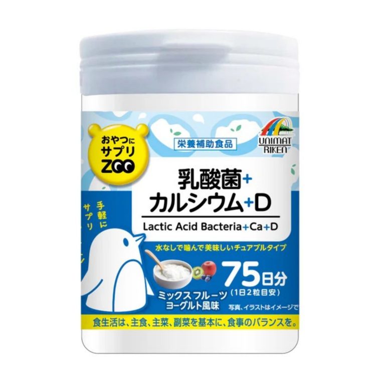 ユニマットリケン- おやつにサプリZOO 乳酸菌+カルシウム+D 150粒