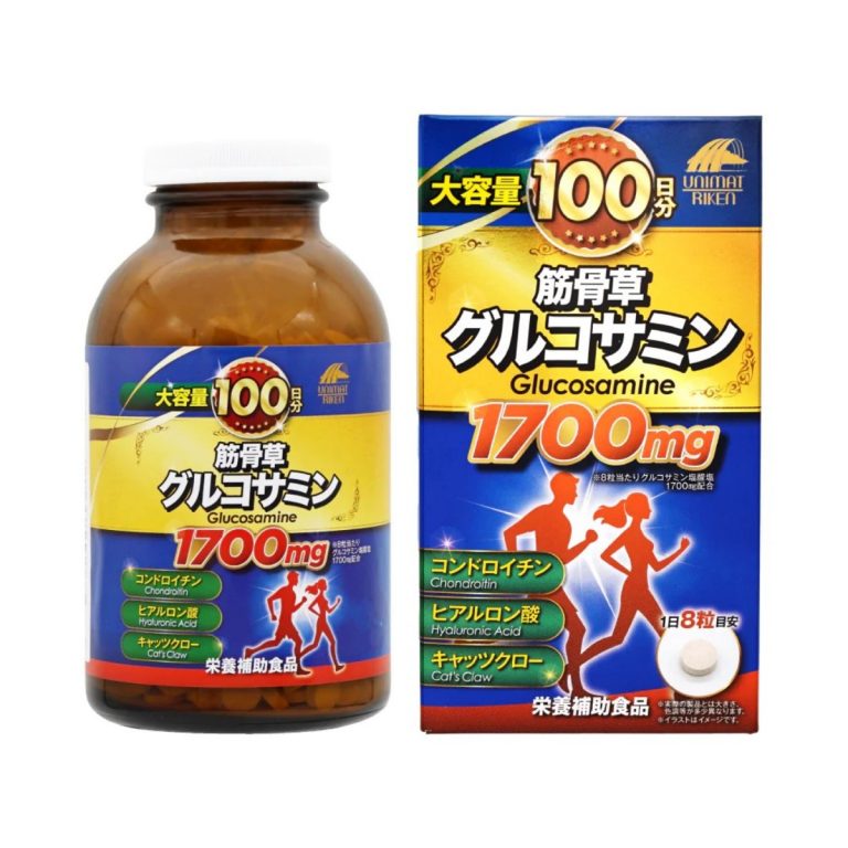 ユニマットリケン- 【大容量100日分】筋骨草グルコサミン1700mg 800粒
