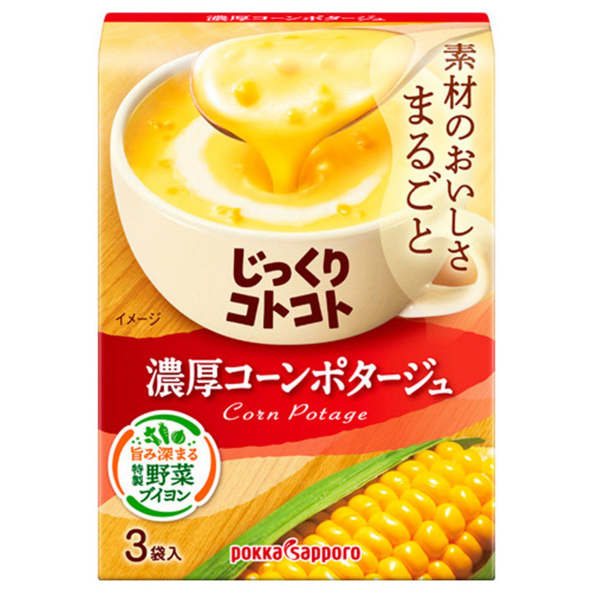 Pokka Sapporo- Jikkuri Kotokoto Rich Corn Potage (Box) 67.5g