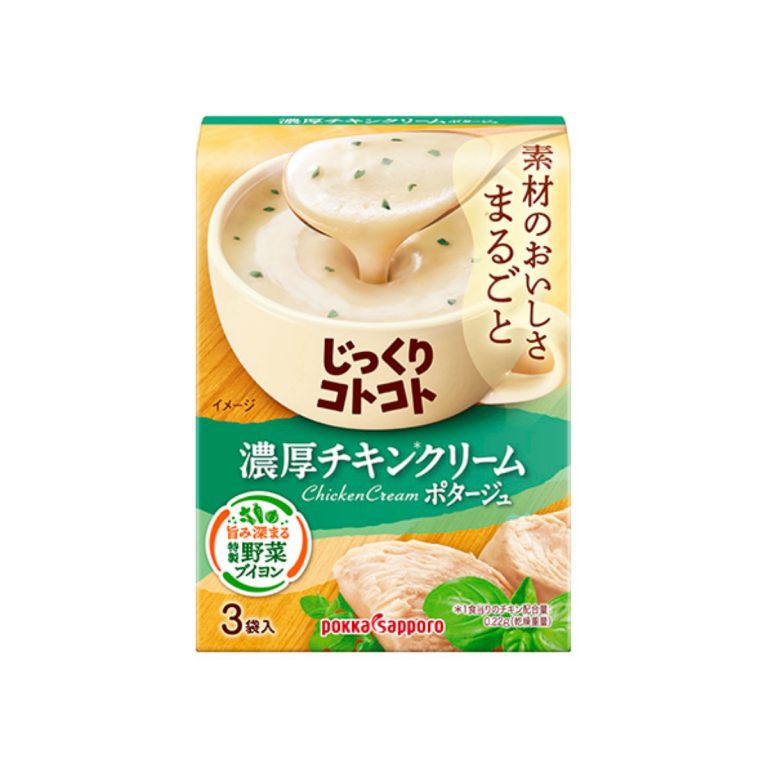 ポッカサッポロ- じっくりコトコト 濃厚チキンクリームポタージュ箱 55.5g