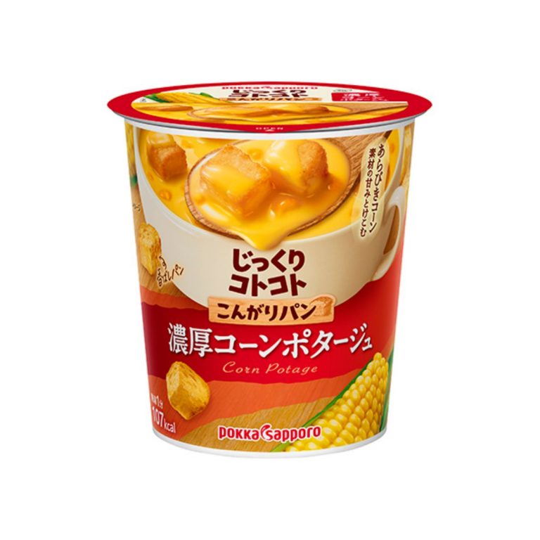 ポッカサッポロ- じっくりコトコトこんがりパン濃厚コーンポタージュカップ 26.1g