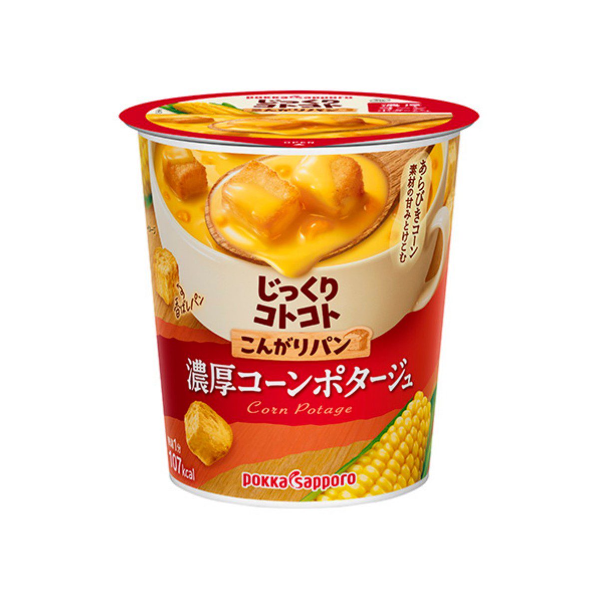 Pokka Sapporo- Jikkuri Kotokoto Toasted Bread Rich Corn Potage (Cup) 26.1g