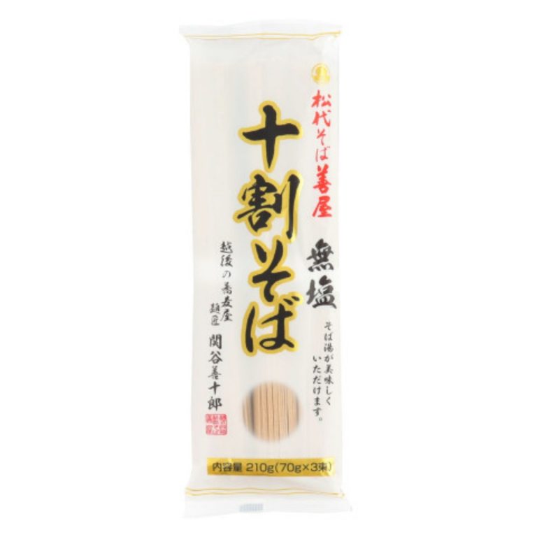 松代そば善屋- 十割そば[無塩] 210g